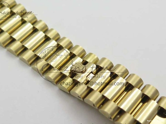 1218 Day-Date 40mm 228239 BP New Dial Version 904 YG Silver Stick Markers Dial on YG President Bracelet A Sophisticated 2807